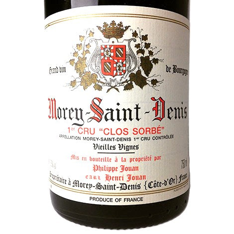 Back-Vintage Red Burgundy—Hauntingly Beautiful: <br>2013 Jouan Morey St. Denis 1er Cru Clos Sorbé