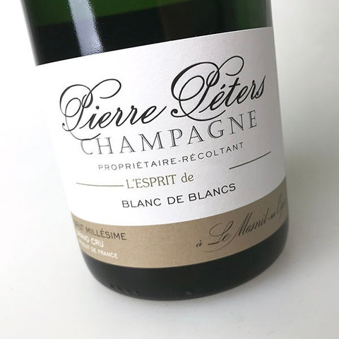 "Readers who want to enjoy a top-flight Champagne<br> without splurging will find so much to like here." <br>-2019 Pierre Peters l'Esprit