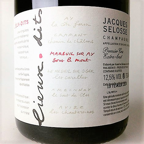 Without Peer: Selosse Sous Le Mont Extra Brut – Crush Wine & Spirits