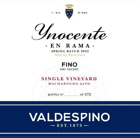 Rare, Single Vineyard Sherry Magnums <br>Valdespino Fino Inocente En Rama Magnums