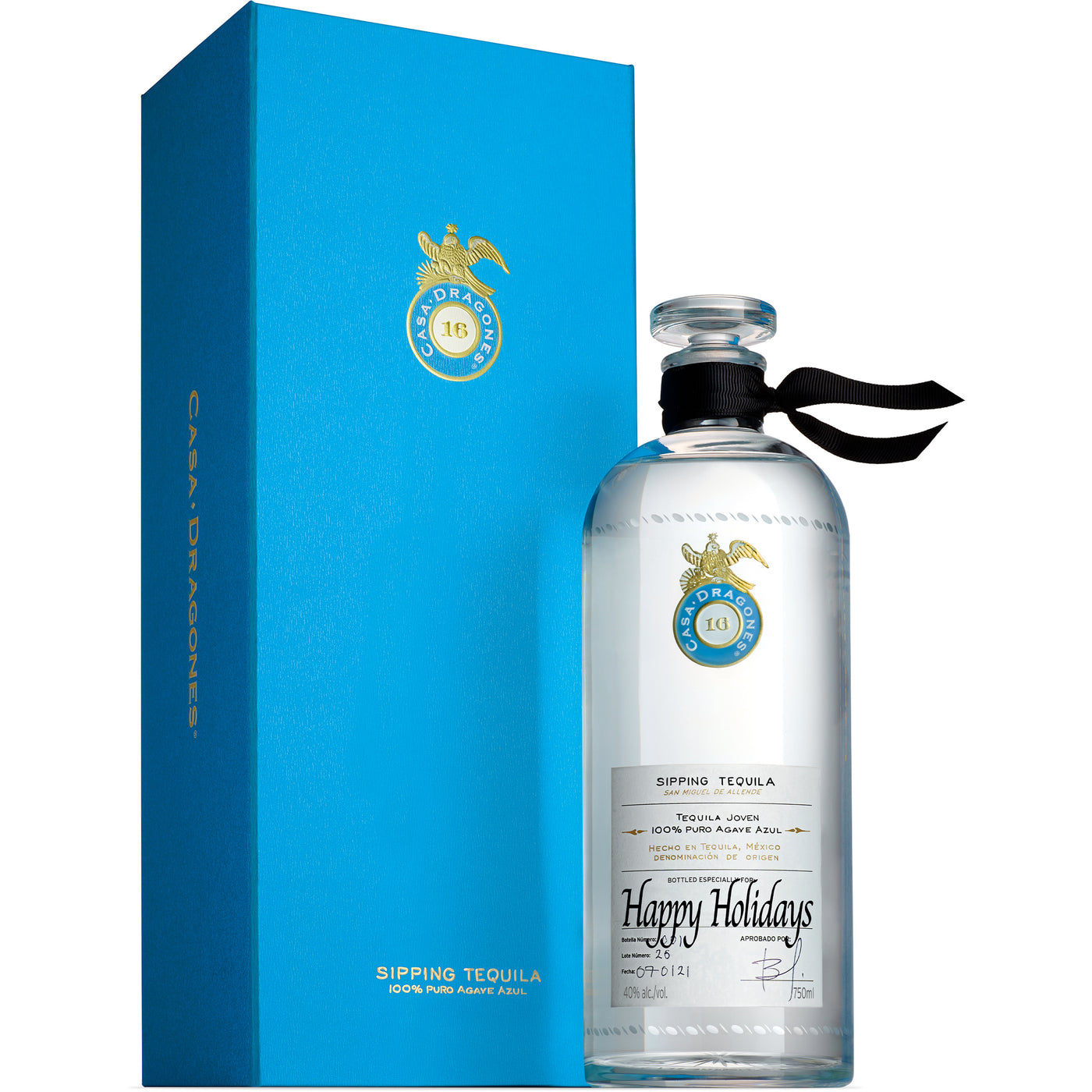 Tequila Casa Dragones Joven Personalized Label