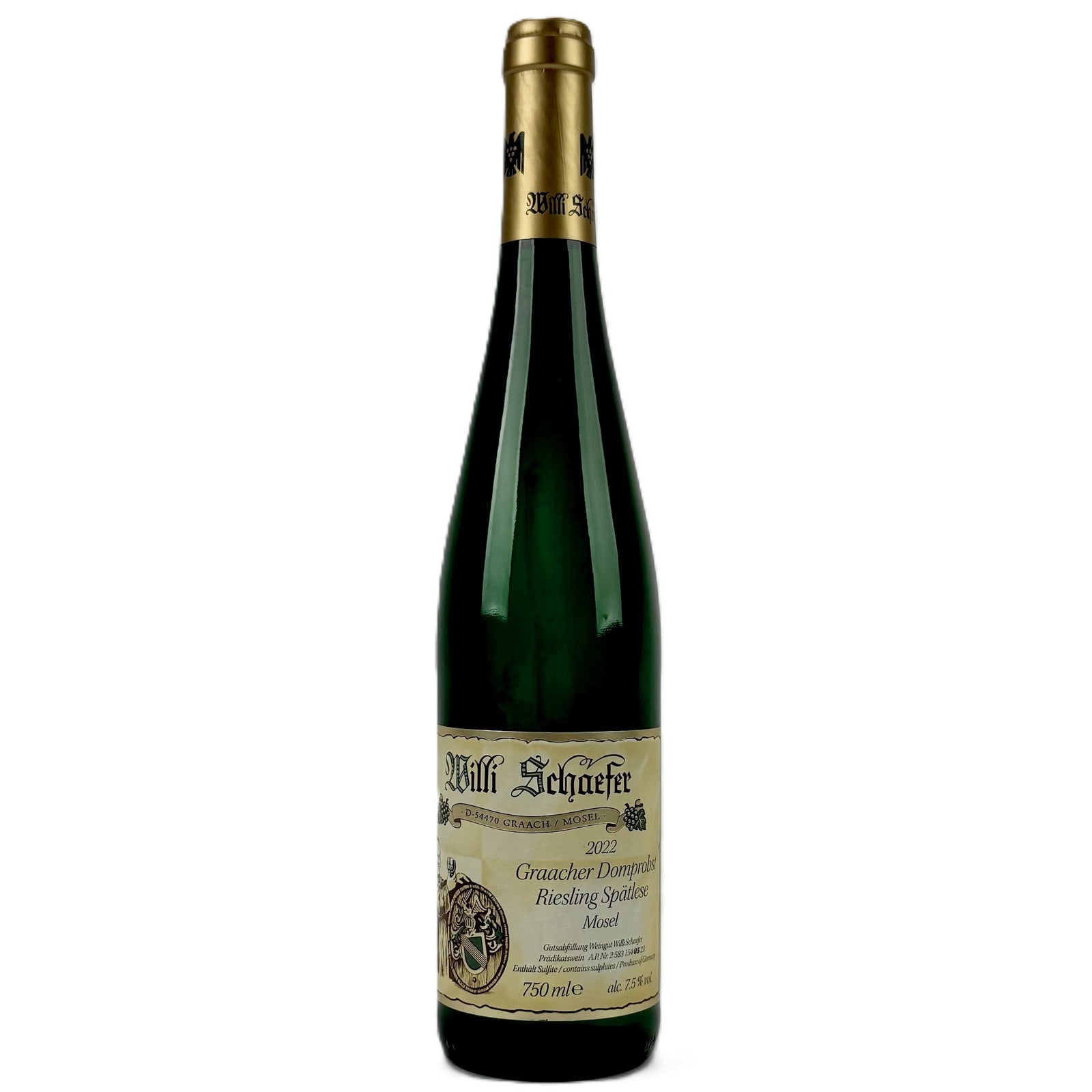 Wine - 2022 Schaefer, Willi Riesling Spatlese Graacher Domprobst No. 5 - 747736511829