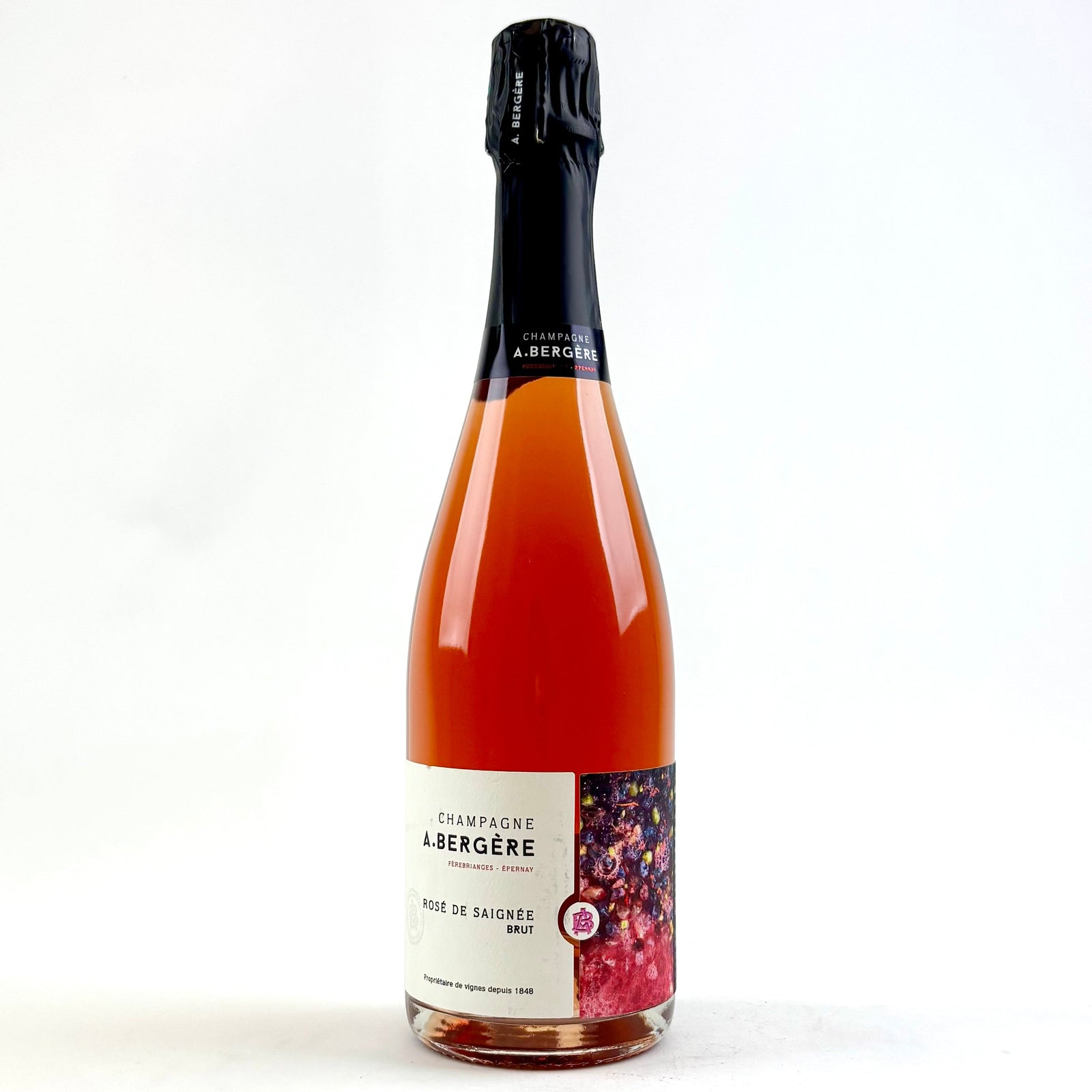 Wine - NV Champagne A Bergere Rose de Saigne Brut -